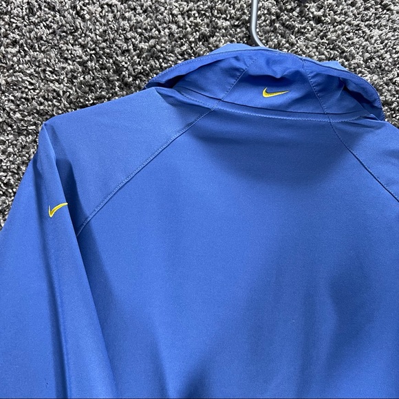 Nike Play Up Track Jacket Full Zip Blue High Neck Lightweight Size Large (12-14) - Picture 9 of 10